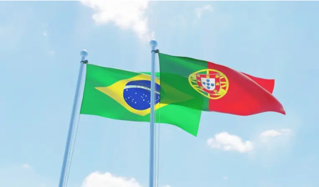 vantagens do passaporte português simbolizado pelas bandeiras do brasil e de portugal