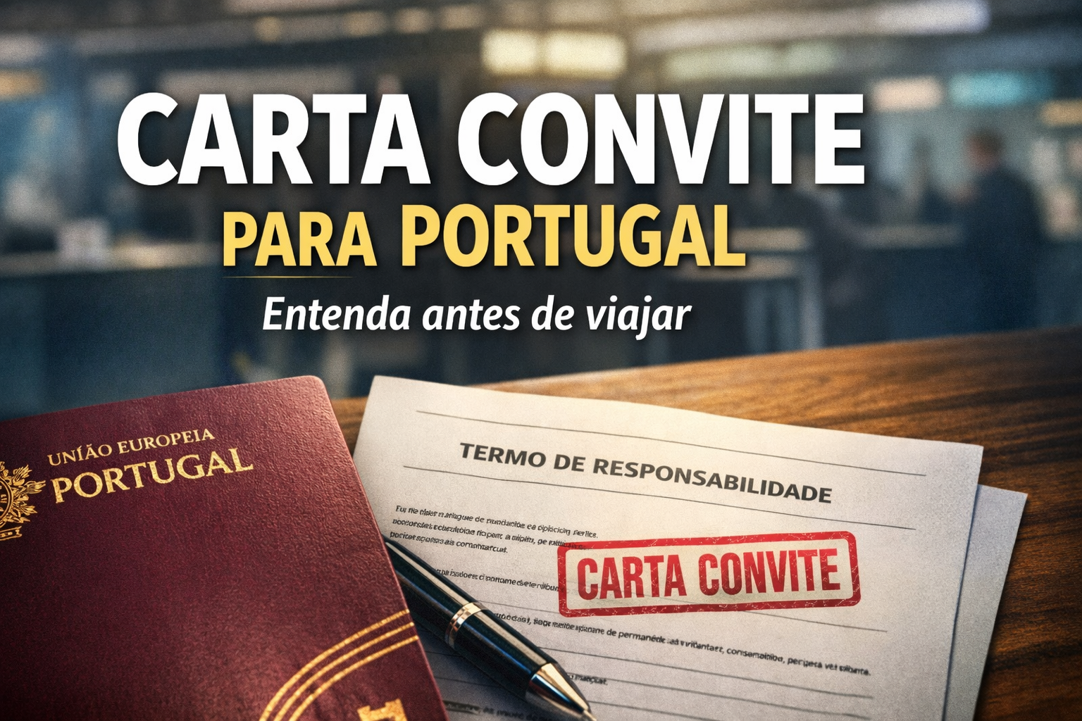 Carta convite para Portugal – termo de responsabilidade e controle migratório
