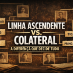 Linha ascendente vs colateral: a diferença que decide tudo