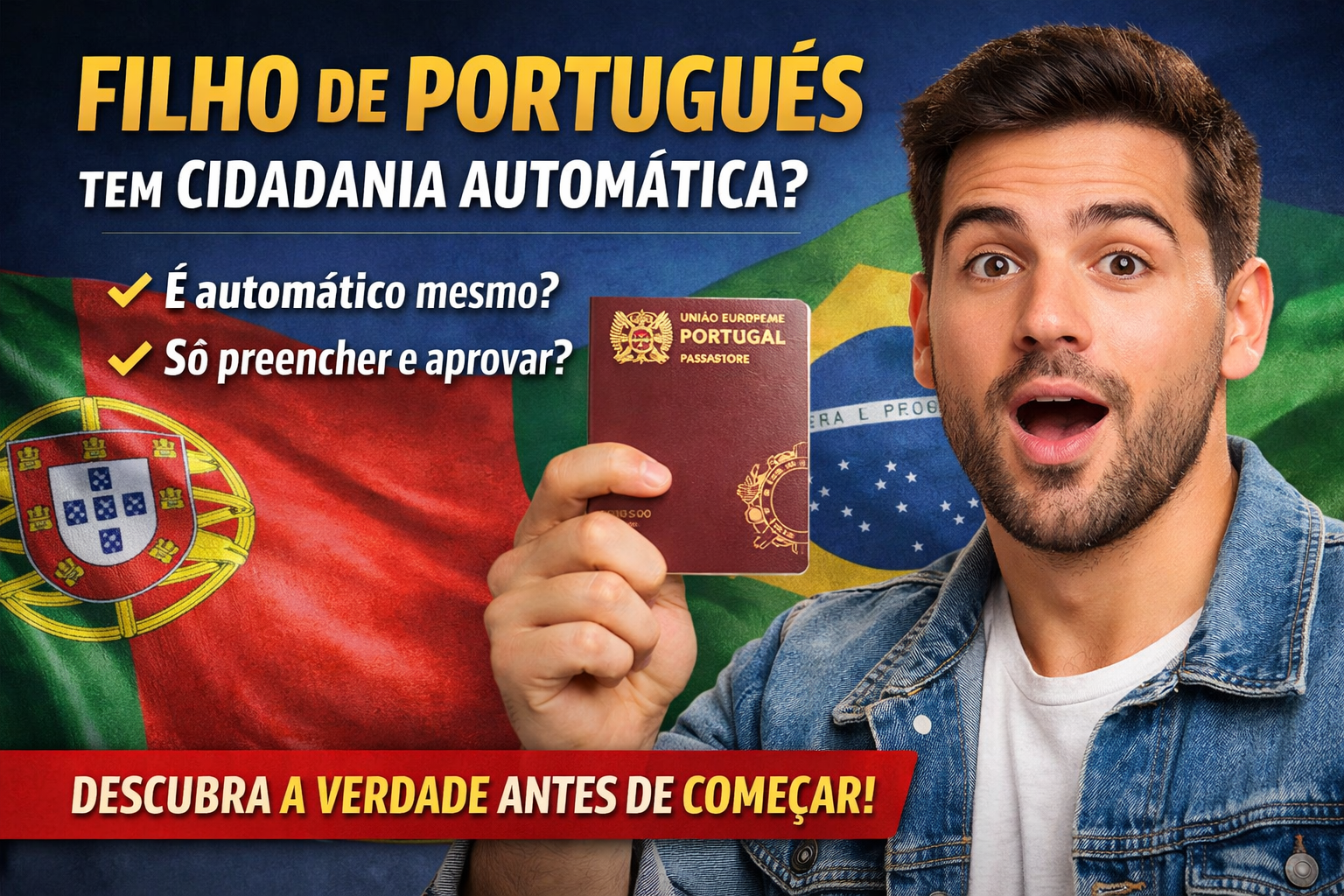 Antes de iniciar o processo, entenda quando filho de português tem direito à cidadania.